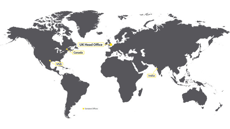 Worldwide location map for Milton Keynes, Quebec City and San Antonio